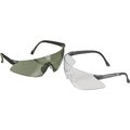 Msa Safety LUXOR Series Safety Glasses, ScratchResistant Lens, Frameless Frame, Black Frame 697517